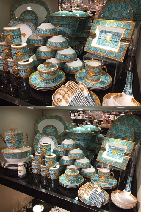 versace christmas plate|Versace dinnerware set costco.